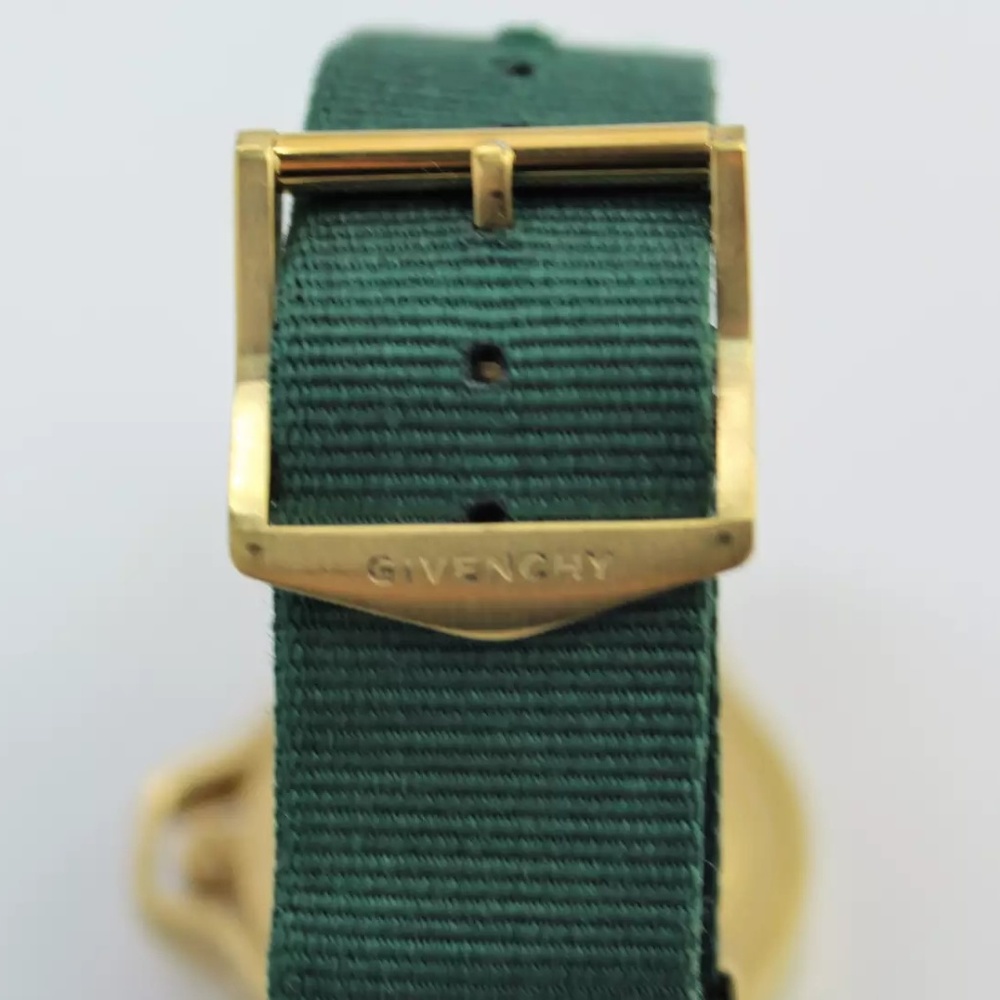 Givenchy's Seventeen Vegan Mens Gold Green Watch - Picture 5 of 8